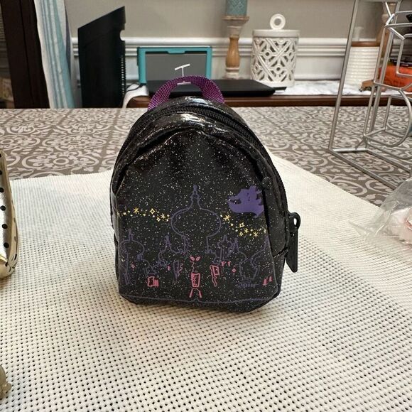 Disney Real Littles 2 Pc‎ Lot Minnie Gold Handbag & Purple Shimmer Backpack - Picture 3 of 7